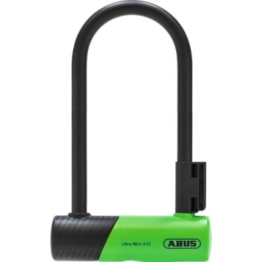 Imagem de ABUS U-Lock 410K Ultra para bicicleta e e-scooter - Cadeado de bicicleta prático e robusto com suporte prático para transporte na bicicleta - Acessórios de bicicleta - Variante 150HB180, verde