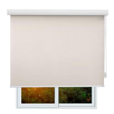 Imagem de Cortina Persiana de Rolo, Rollon, rolô Blackout, black out, blacaute (Tóquio 02 - Acabamento Branco, 1,70 (lar) x 1,30 (alt) - COM BANDÔ)