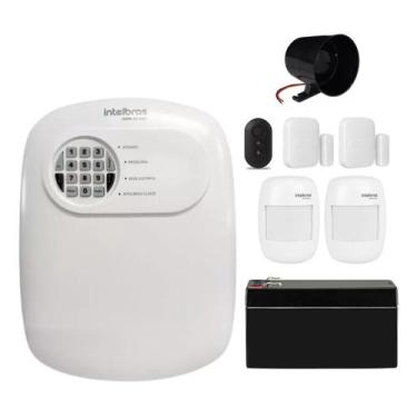 Imagem de Kit Alarme Sem Fio Intelbras ANM 24 NET com 4 Sensores e Acesso Via Ap