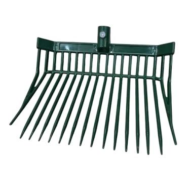 Imagem de Generic Cabeça de substituição para garfo de esterco de cavalo, ancinho de esterco de cavalo, equipamento reutilizável de limpeza, cabeça de forcado para, Verde