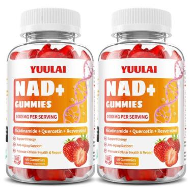 Imagem de Suplemento de gomas YUULAI NAD+ 1000 mg com resveratrol 120 ct