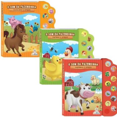 Imagem de Kit Som da Fazendinha: Cavalinho + Pintinho + Vaquinha (3 Vol) - Kit d