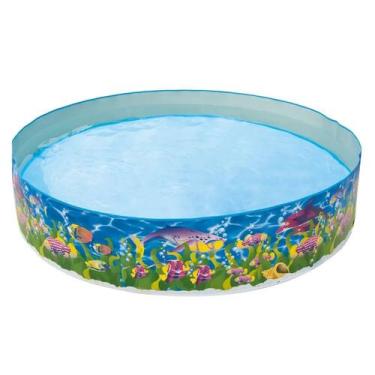 Imagem de Piscina Semirrígida Infantil Vida Marinha 1000L Reforçado Redonda Bel 