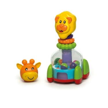 Imagem de Brinquedo Tateti Baby Mix Argolas Encaixar Animais Desenvolvimento Coo