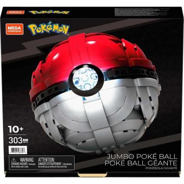 Imagem de Pokebola Mega Construx Pokémon Jumbo Com Luz Mattel - HBF53