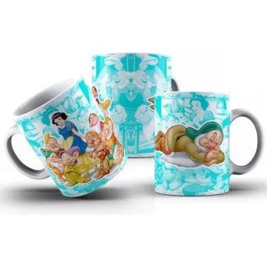 Imagem de Caneca de Porcelana - Café e Chá - Branca de Neve e os 7 Anões - Desig