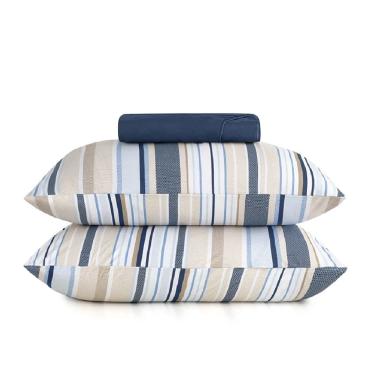 Imagem de Jogo Cama Casal 3 Pcs Fio Penteado Malha Horizons Altenburg