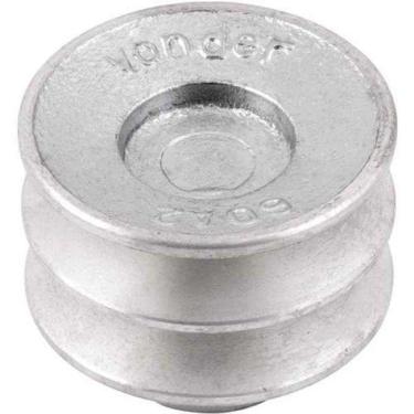 Imagem de Polia De Alumínio 2 Canais V Perfil A 60mm Sem Furo Vonder
