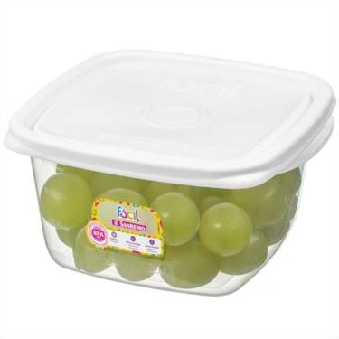 Imagem de Pote Quadrado Cores Sortidas 800ml - 125-6 - Sanremo Pote Quadrado 800ml Ref.125-6 Sanremo