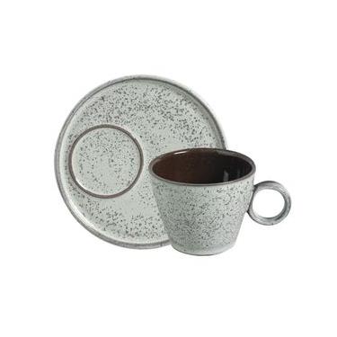 Imagem de Conjunto com 6 Xícaras de Chá Neo com Pires Neo Pistache 210ml