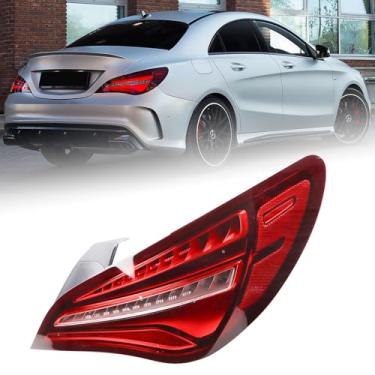 Imagem de Duolctrams Conjunto de lâmpada traseira de LED compatível com Mercedes Benz 117 CLA 2016-2019 lado direito do passageiro com farol de neblina