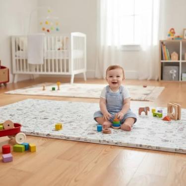 Imagem de Tapete para Bebê Viscoelástico Nasa Gel Infusion (1.35 X 1.85 X 0.03 m, Circo)