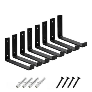 Imagem de Kit 8 Suporte Mão Francesa Invertida 20cm Estilo Industrial