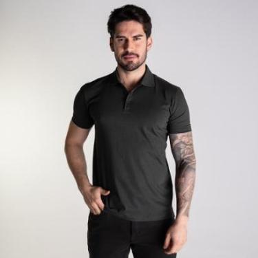Imagem de Camisa Polo Ellus Algodão Pima Mirror Verde Musgo-Masculino
