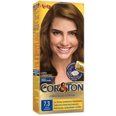 Imagem de Tintura Cor&Ton Niely Louro Dourado 7.3