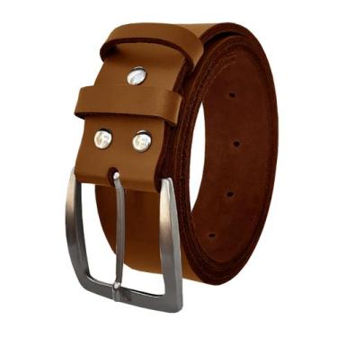 Imagem de Cinto Masculino Social Largo 4cm Couro, Resistente Elegante Estiloso M