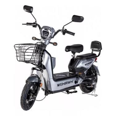 Imagem de Scooter Elétrica WeHawk Basket 500W Até 32 km, Autonomia 40 km, Cinza