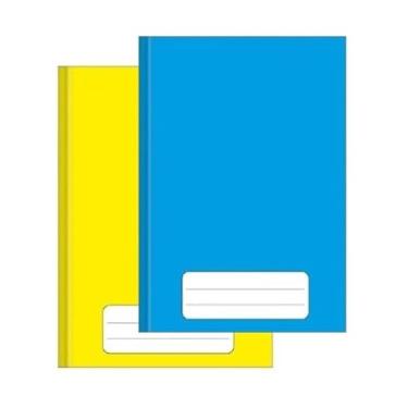 Imagem de Kit 2 Caderno Escolar Pequeno ¼ Brochura Capa Dura 96 Folhas