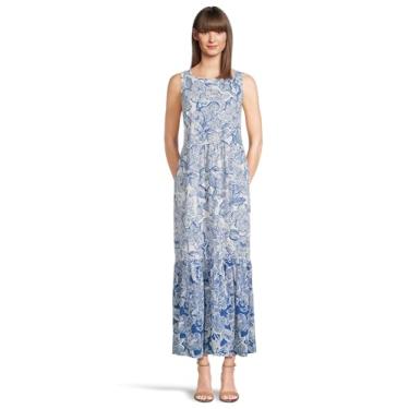Imagem de Lilly Pulitzer Vestido midi Hayleigh feminino, Starlight Navy Unforgettable, P