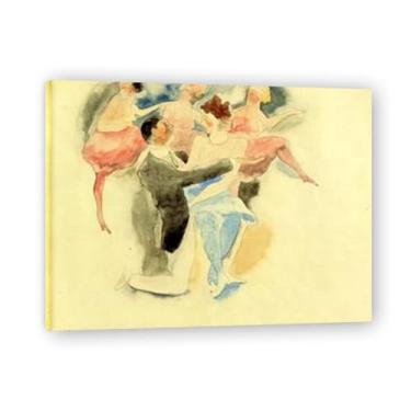 Imagem de Arte de parede em tela JugglingCharles Demuth - reprodução de pintura a óleo abstração geométrica, design de interiores colorido arrojado 15,17,8 x 52 cm emoldurado