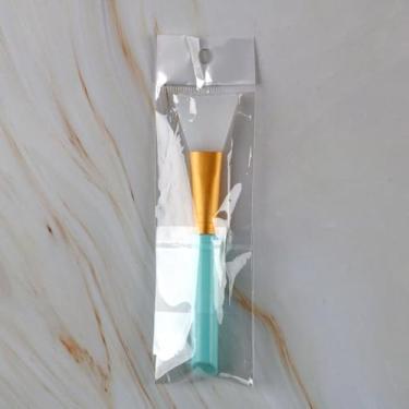 Imagem de Pincel de máscara facial de silicone, aplicador de maquiagem, ferramenta para creme de argila e cuidados com a pele, bastão de mistura azul