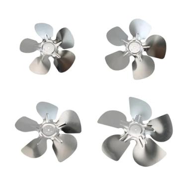 Imagem de Lâmina 28 ° 200/300mm do ventilador da liga de alumínio para o motor do congelador do refrigerador, ventilador do armário de armazenamento frio do radiador do condensador (2 pces)(D)