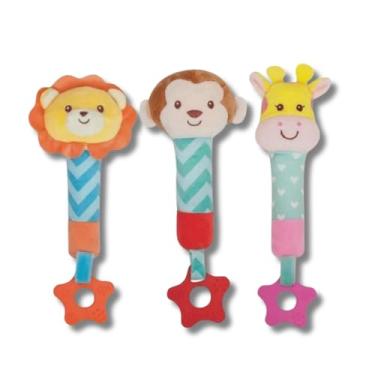 Imagem de Mordedor com Buzina Animal Fun Macaco - Buba Baby