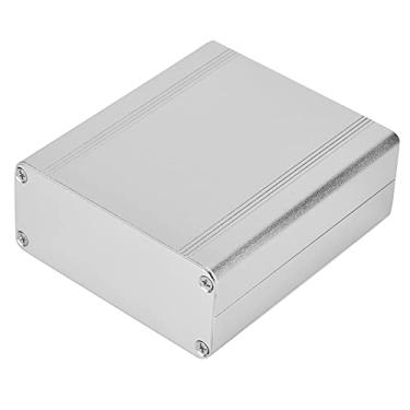 Imagem de Naroote Caixa de Resfriamento de Alumínio Caixa de Instrumento de Projeto de Placa de Circuito Eletrônico DIY para Controladores GPRS de Dissipação de Calor, óxido Jateado Prata Branco 38 X 88 X 100