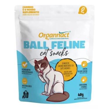 Imagem de Ball Feline Snacks Petisco Bolas de Pelo P/ Gatos - 40g - Organnact