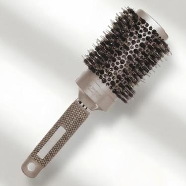 Imagem de Escova de Cabelo Térmica Profissional Cerâmica Cerdas Mistas Javali Ny