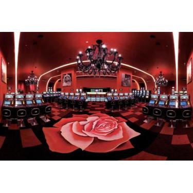 Imagem de Painel de Lona Cassino Vermelho - Fabrika de Festa, 150x100cm