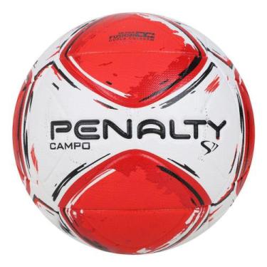 Imagem de Bola de Futebol Campo Penalty S11R2, Branco, Vermelho, Preto