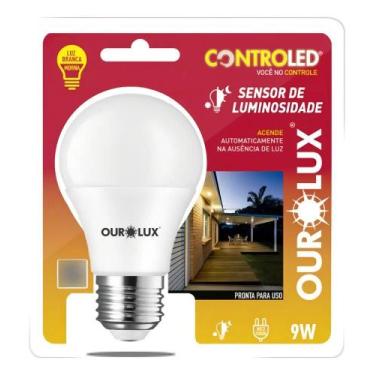 Imagem de Lâmpada Ourolux Controled Relê Fotocelula 9w E27 2700K - Congratulatio