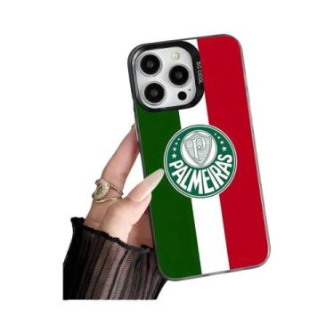 Imagem de Capa Verde Para iPhone Apple 11 12 13 14 15 16 pro Max plus Com Design