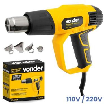 Imagem de Soprador Térmico Profissional 2000W STV200N Com 4 Bicos Vonder -, 110V