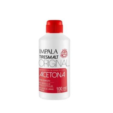 Imagem de REMOVEDOR DE ESMALTE COM ACETONA IMPALA TIRESMALT ORIGINAL 100ml