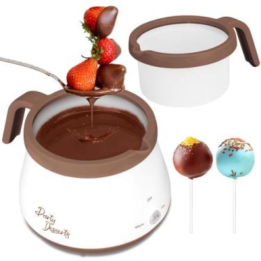 Imagem de Panela de Fondue Elétrica Mini Party Desserts 1 Xícara Marrom