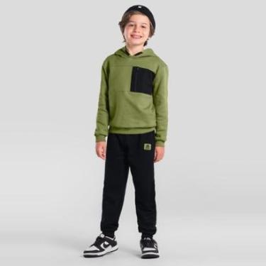 Imagem de Conjunto infantil menino rm moletom Brandili-Masculino