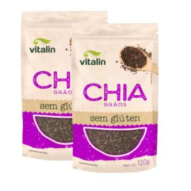 Imagem de Kit 2 Chia Grãos 150g Vitalin