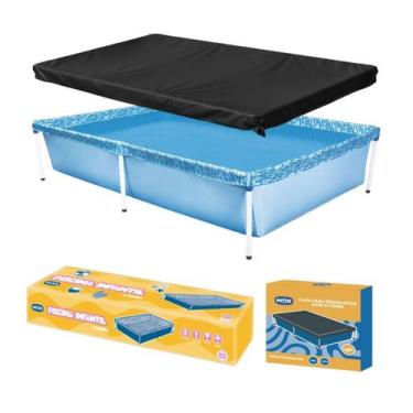 Imagem de Piscina Infantil Retangular 1000 Litros Com Capa Mor