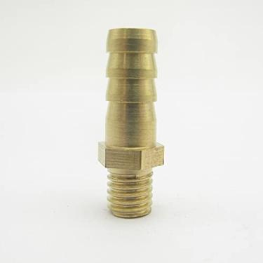 Imagem de 8mm Mangueira Barb x M8 * 1,25mm Macho Métrico Rosca de Latão Farpado Tubo Adaptador Conector Conector Adaptador Para Combustível Gás Água, H