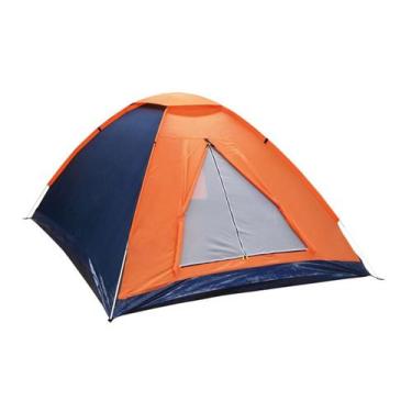 Imagem de Barraca Nautika Panda - 3 Pessoas - Azul E Laranja - Camping