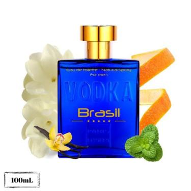 Imagem de Perfume Paris Elysees Vodka Brasil Blue Masculino Edt 100 Ml