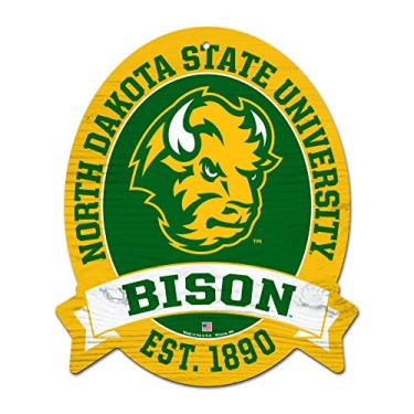 Imagem de FGCSports 11X13 North Dakota State Bison NDSU Wood Street Sign