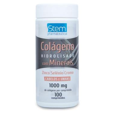 Imagem de Colágeno Hidrolisado Com Minerais 1000Mg - 100 Comprimidos - Stem Phar