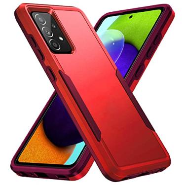 Imagem de Capa de recorte preciso à prova de choque para Samsung Galaxy A52S 5G A 52S 52 A52 4G A72 A33 A53 A73 A12 A13 A32 S22 Ultra S21 FE S20 Plus, vermelho, para A32 5G SM, A326