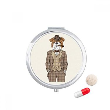 Imagem de Lovely Clothes Caixa de comprimidos com ilustração de aquarela para cães, caixa de armazenamento de remédios