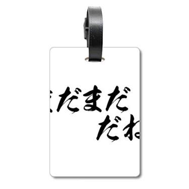 Imagem de Longe de ser bom o suficiente em bagagem japonesa, etiqueta de bagagem, etiqueta para guardar cartão de bagagem