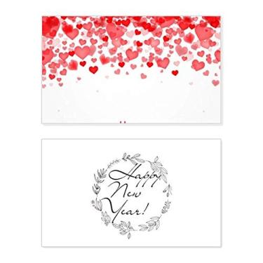 Imagem de Coração Flores Feliz Dia dos Namorados Ano Novo Festival Cartão de felicitações Bless Mensagem Presente