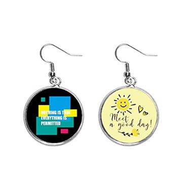 Imagem de Brincos Nothing True Everything Pertted Ear Drop Sun Flower Jewelry Fashion